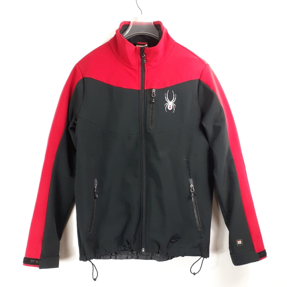 Spyder Waterproof Red Black Softshell Jacket Coat
